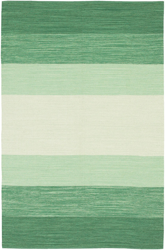 Chandra India IND-5 Green and Cream rug, flat view