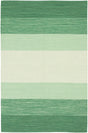 Chandra India IND-5 Green and Cream rug, flat view