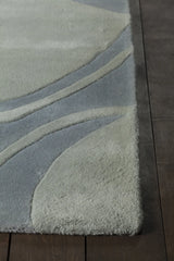 Chandra Inhabit INH-21605 Blue rug, corner detail