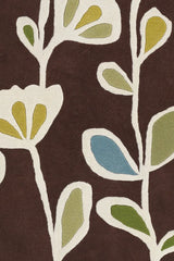 Chandra Inhabit INH-21608 Brown and White and Blue and Green rug, texture close-up
