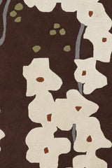 Chandra Inhabit INH-21612 Brown and White and Grey and Green rug, texture close-up