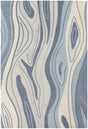 Chandra Inhabit INH-21615 Blue and Grey and White rug, flat view
