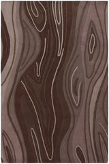 Chandra Inhabit INH-21616 Brown rug, flat view