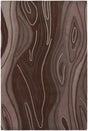 Chandra Inhabit INH-21616 Brown rug, flat view