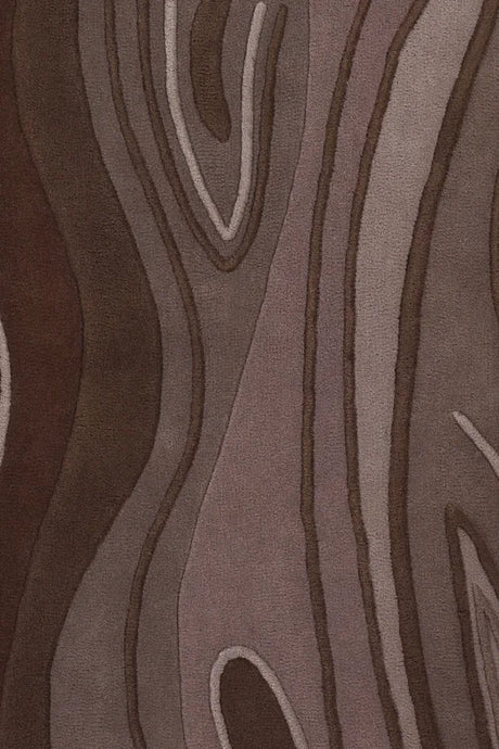 Chandra Inhabit INH-21616 Brown rug, texture close-up