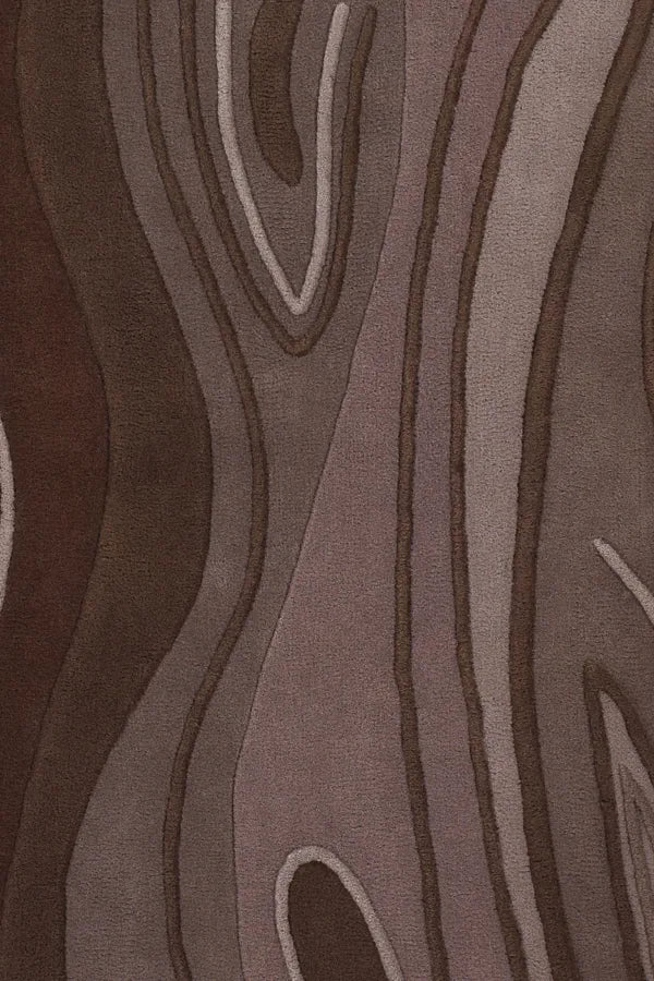 Chandra Inhabit INH-21616 Brown rug, texture close-up