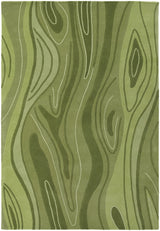 Chandra Inhabit INH-21617 Green rug, flat view