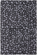 Chandra Inhabit INH-21619 Charcoal and Grey rug, flat view