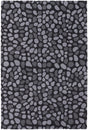 Chandra Inhabit INH-21619 Charcoal and Grey rug, flat view