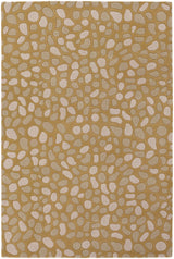 Chandra Inhabit INH-21620 Gold and Taupe rug, flat view