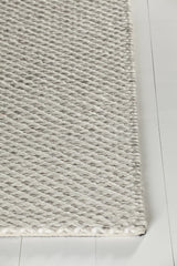 Chandra Ira IRA-44501 White rug, corner detail