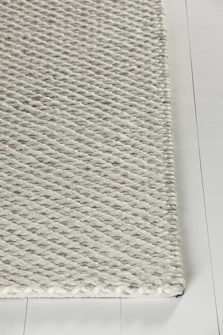 Chandra Ira IRA-44501 White rug, corner detail