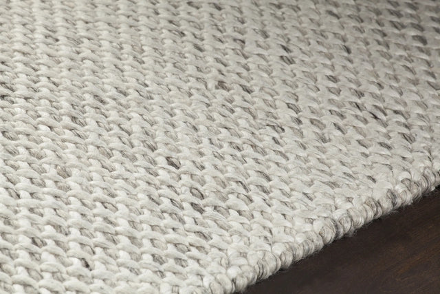 Chandra Ira IRA-44501 White rug, side detail view
