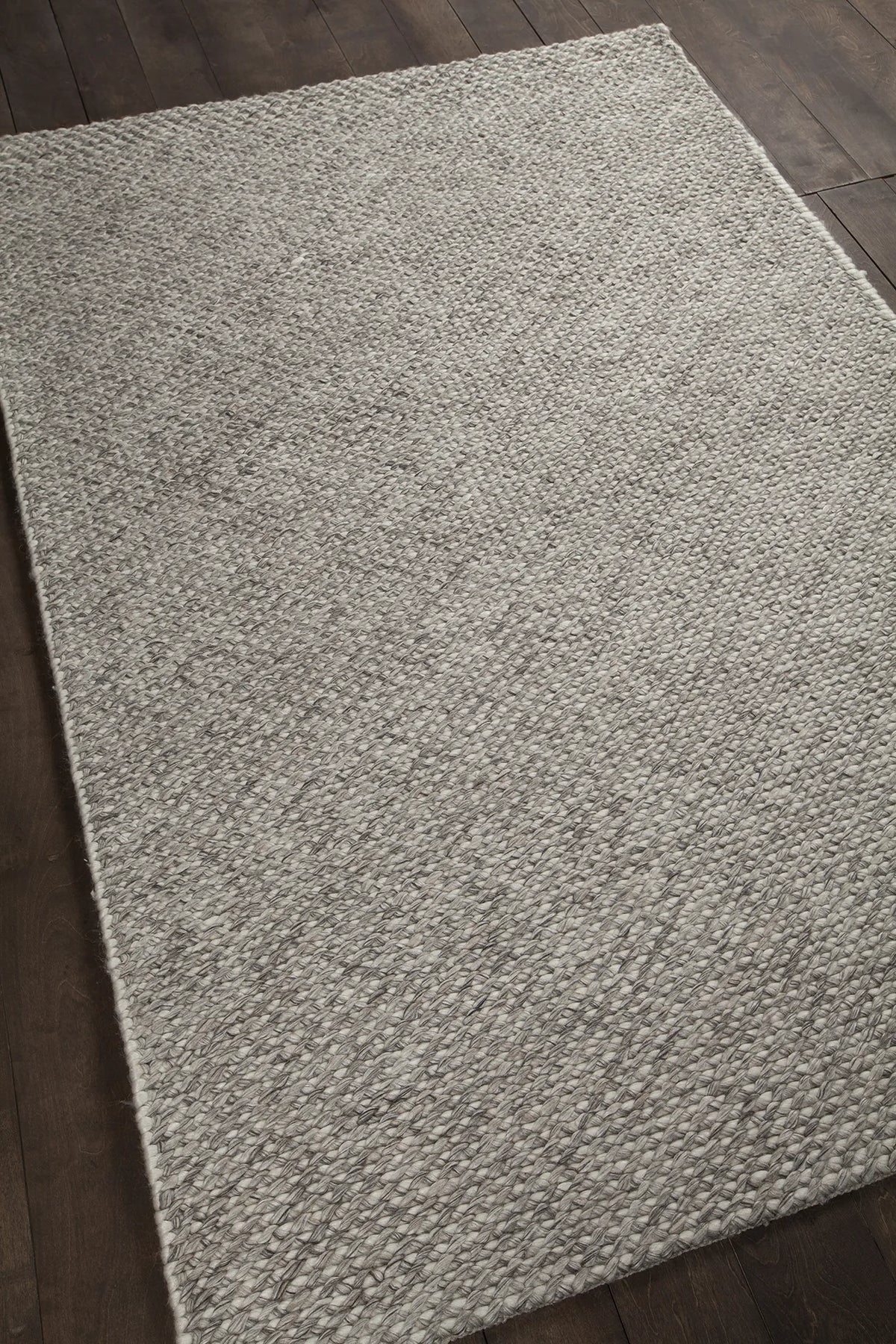 Chandra Ira IRA-44503 Grey rug, angled side view