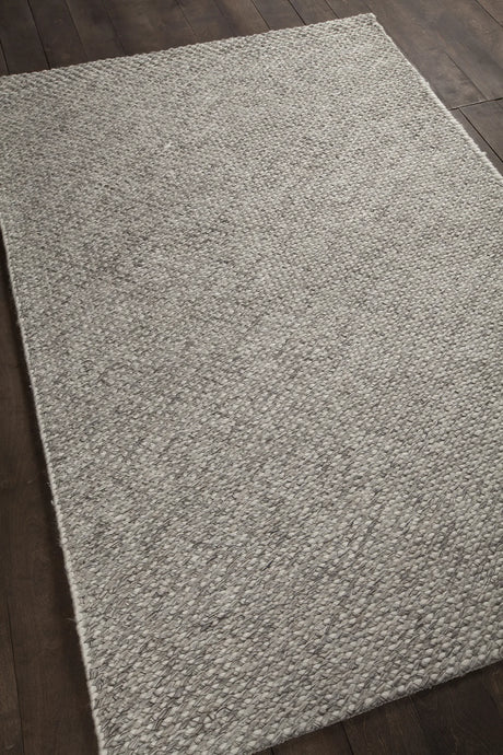Chandra Ira IRA-44503 Grey rug, angled side view
