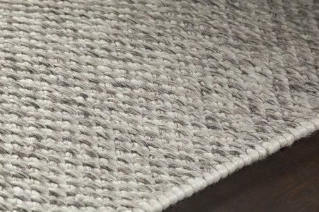 Chandra Ira IRA-44503 Grey rug, side detail view