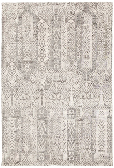 Chandra Isla ISL-44200 Grey and White rug, flat view