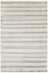 Chandra Isla ISL-44201 White and Grey rug, flat view
