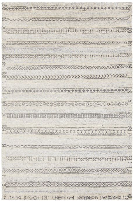 Chandra Isla ISL-44201 White and Grey rug, flat view