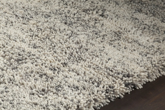 Chandra Izzie IZZ-45300 White and Grey rug, side detail view
