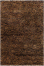 Chandra Izzie IZZ-45301 Brown and Yellow and Charcoal rug, flat view