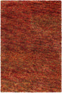 Chandra Izzie IZZ-45302 Red and Green and Yellow rug, flat view