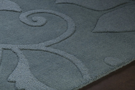 Chandra Jaipur JAI-18901 Blue rug, side detail view