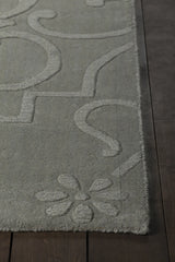 Chandra Jaipur JAI-18903 Blue rug, corner detail