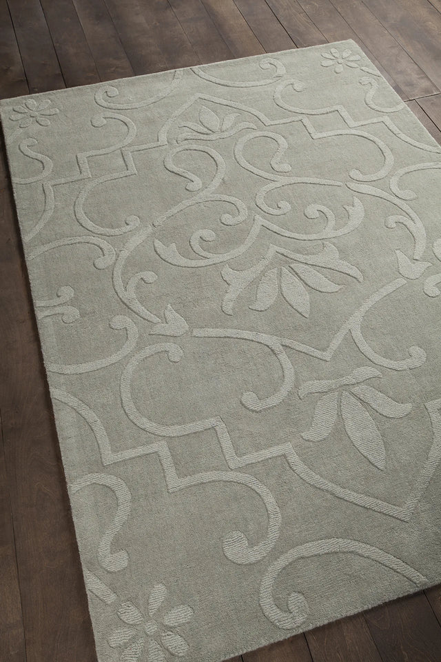 Chandra Jaipur JAI-18903 Blue rug, angled side view