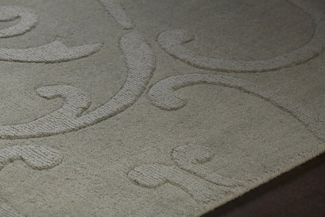 Chandra Jaipur JAI-18903 Blue rug, side detail view