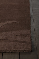 Chandra Jaipur JAI-18904 Brown rug, corner detail