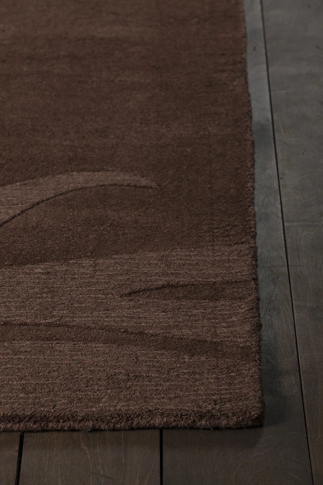 Chandra Jaipur JAI-18904 Brown rug, corner detail