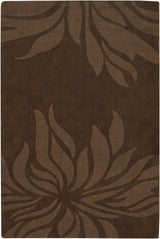 Chandra Jaipur JAI-18904 Brown rug, flat view