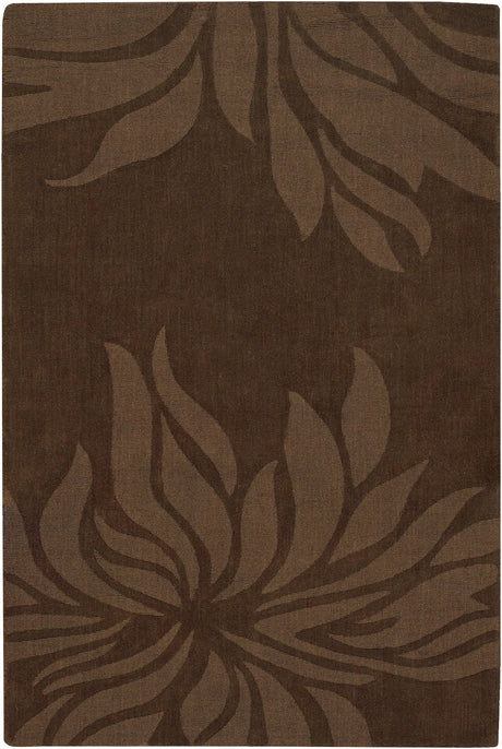 Chandra Jaipur JAI-18904 Brown rug, flat view