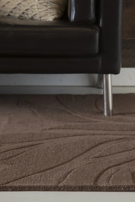 Chandra Jaipur JAI-18904 Brown rug, texture close-up
