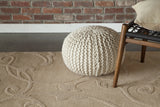 Chandra Jaipur JAI-18905 Beige rug, shown in a styled room setting