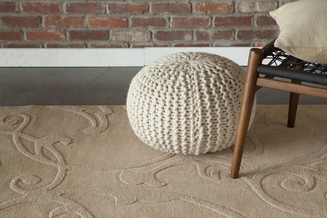 Chandra Jaipur JAI-18905 Beige rug, shown in a styled room setting
