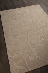 Chandra Jaipur JAI-18905 Beige rug, angled side view