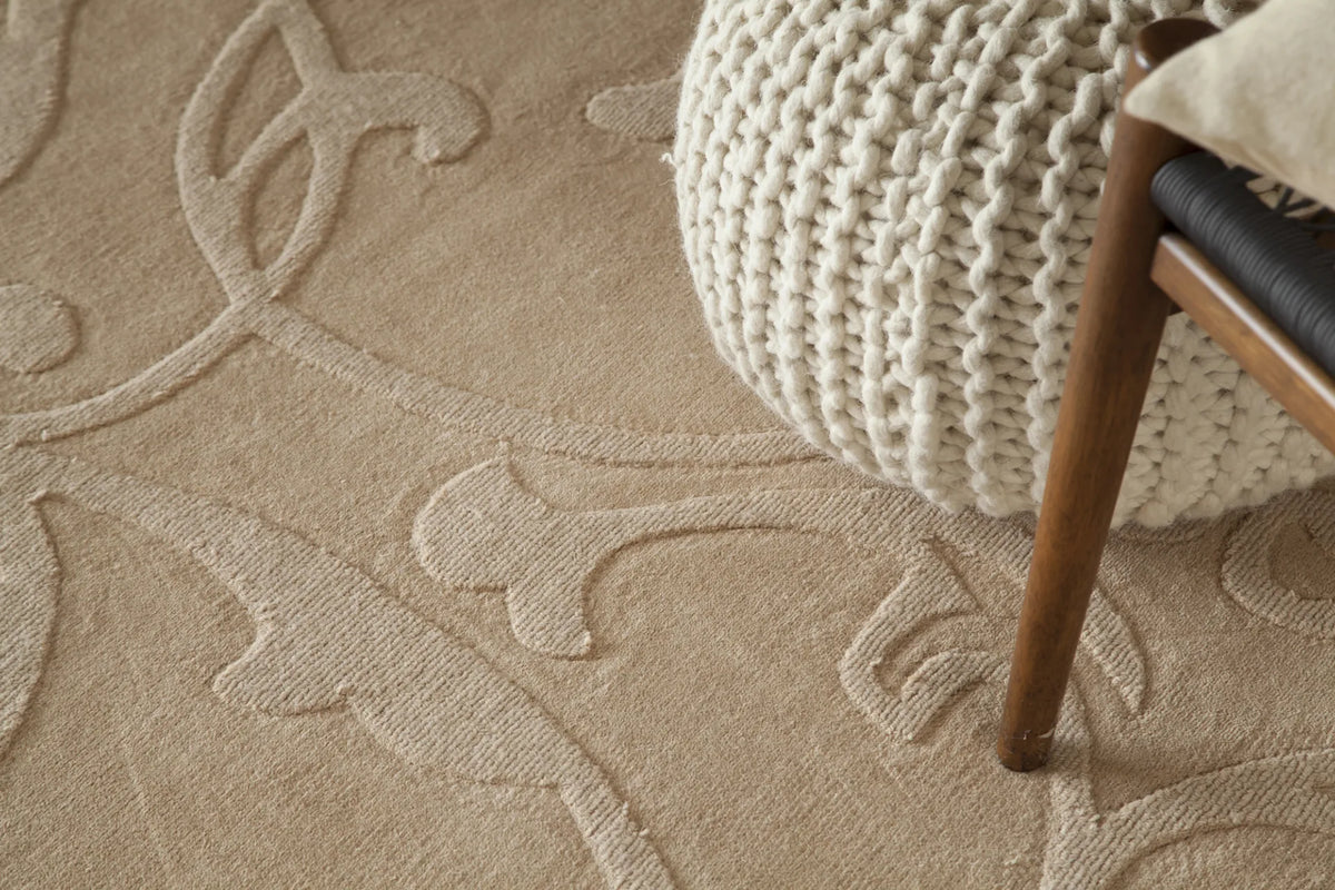 Chandra Jaipur JAI-18905 Beige rug, texture close-up