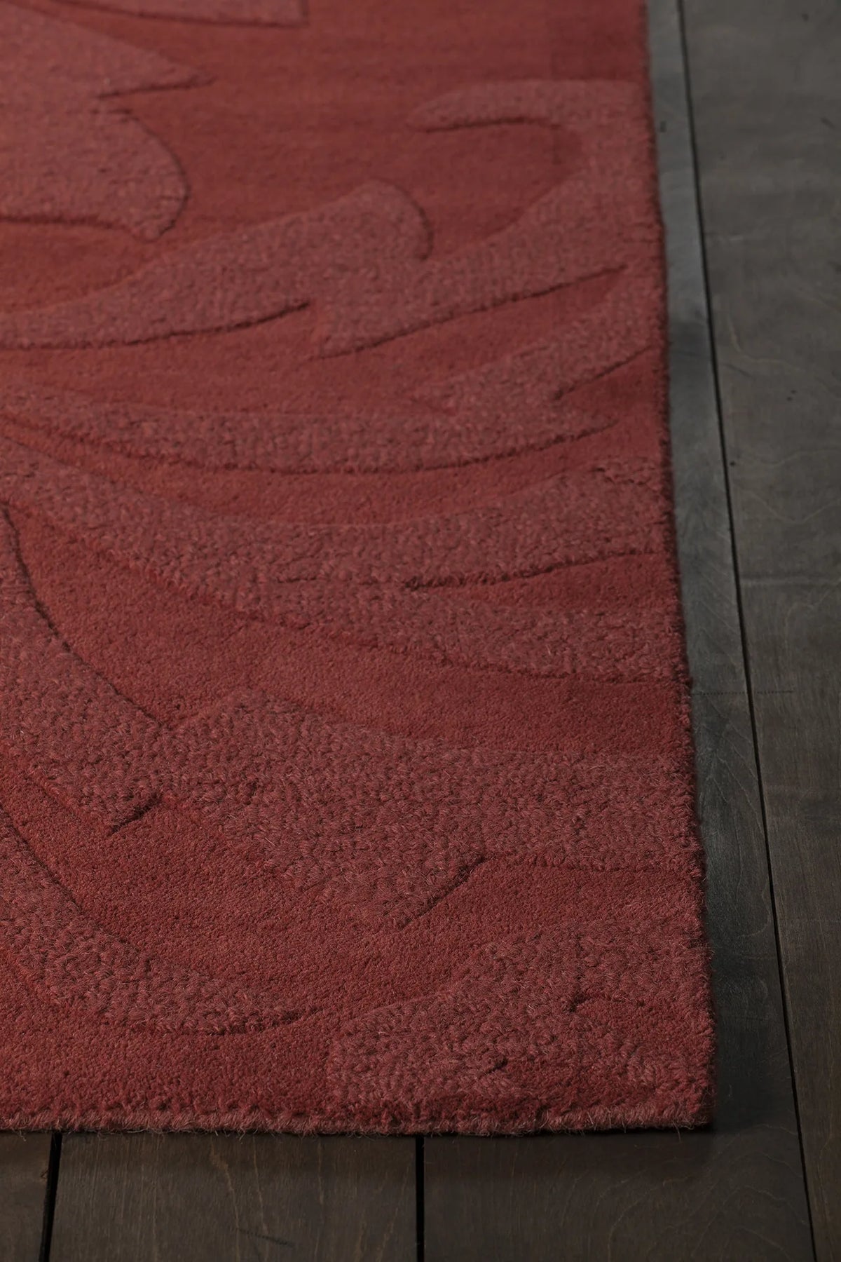 Chandra Jaipur JAI-18908 Red rug, corner detail