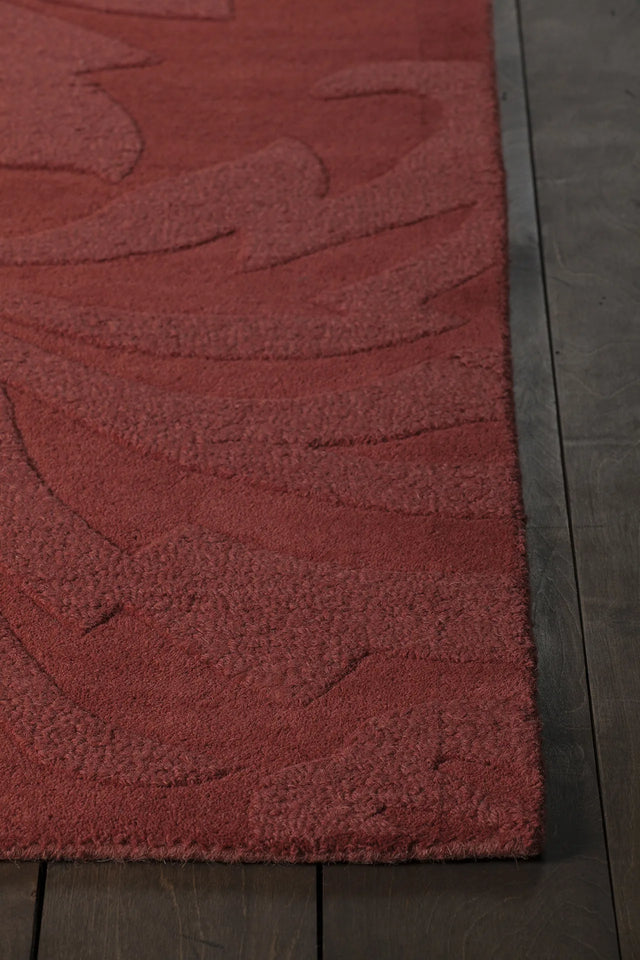 Chandra Jaipur JAI-18908 Red rug, corner detail