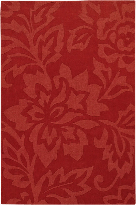 Chandra Jaipur JAI-18908 Red rug, flat view