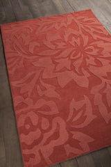 Chandra Jaipur JAI-18908 Red rug, angled side view