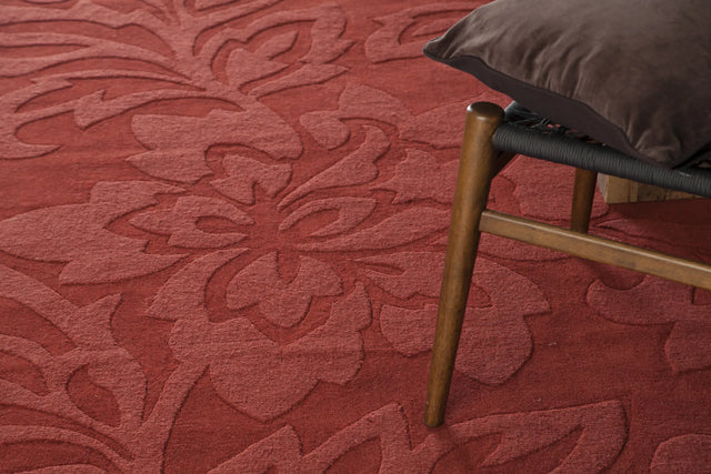 Chandra Jaipur JAI-18908 Red rug, texture close-up