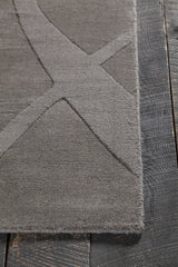 Chandra Jaipur JAI-18909 Grey rug, corner detail