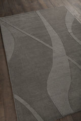 Chandra Jaipur JAI-18909 Grey rug, angled side view