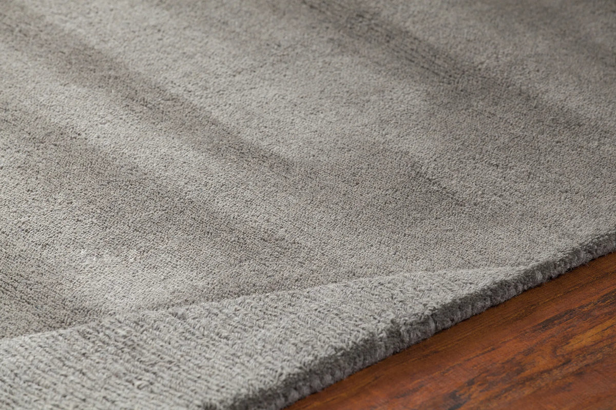 Chandra Jaipur JAI-18909 Grey rug, side detail view