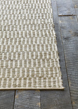 Chandra Jazz JAZ-17001 Grey and Tan rug, corner detail