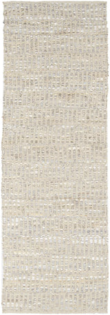 Chandra Jazz JAZ-17001 Grey and Tan runner rug, flat view