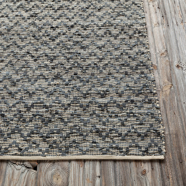 Chandra Jazz JAZ-17002 Tan and Grey rug, corner detail